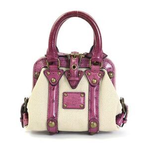 Louis Vuitton Sac de Nuit Handbag Ostrich Toal Trianon Lilac
